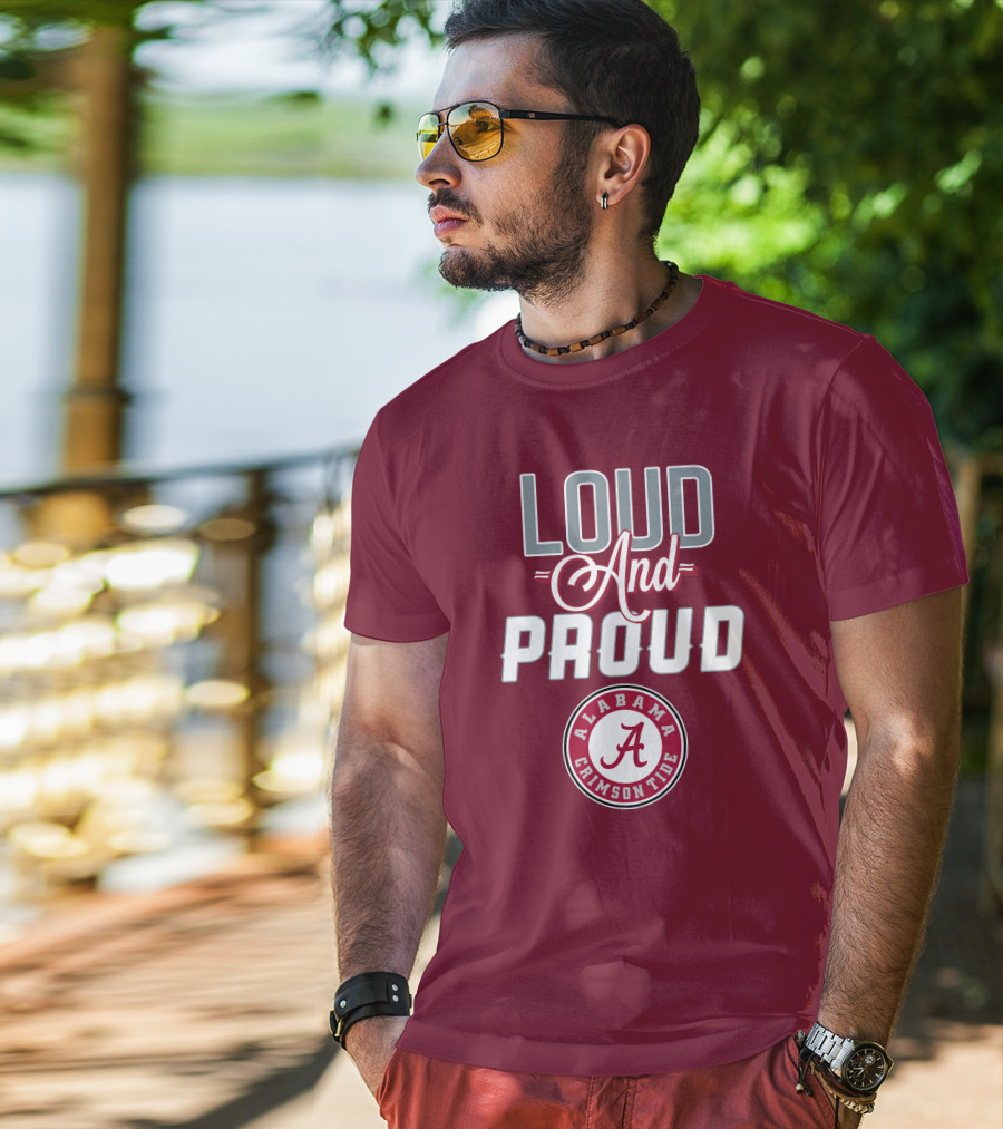 Alabama Crimson Tide Loud And Proud Enthusiast Spirit T-Shirt