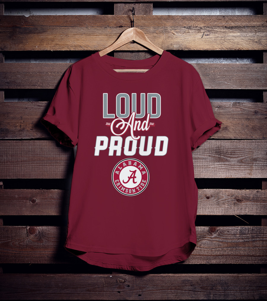 Alabama Crimson Tide Loud And Proud Enthusiast Spirit T-Shirt