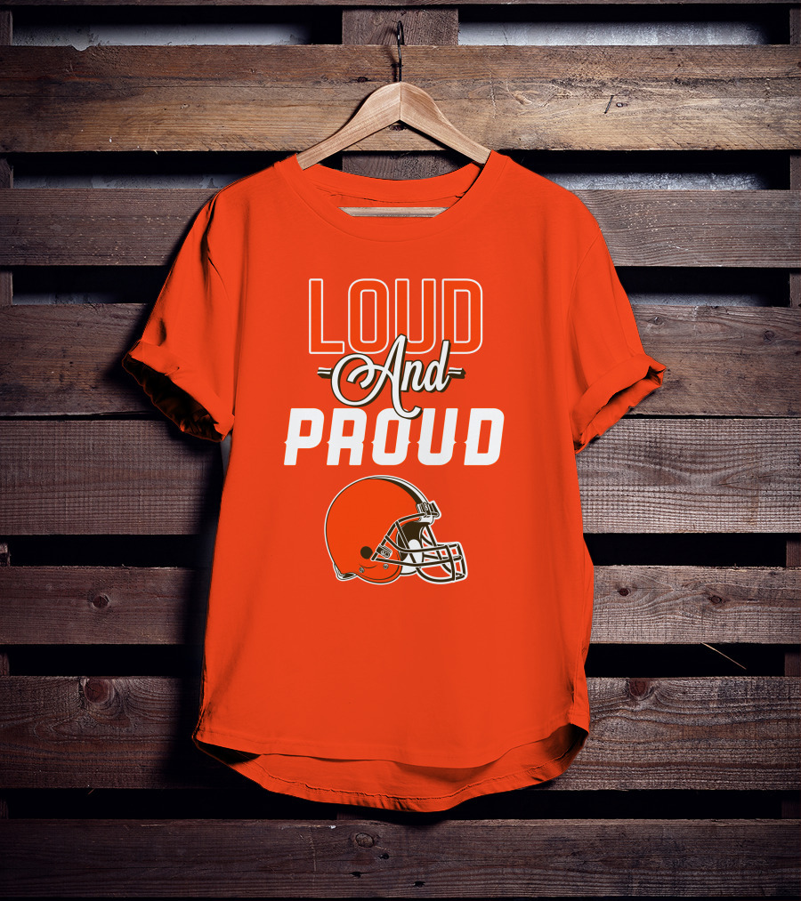 Cleveland Browns Loud And Proud Helmet T-Shirt