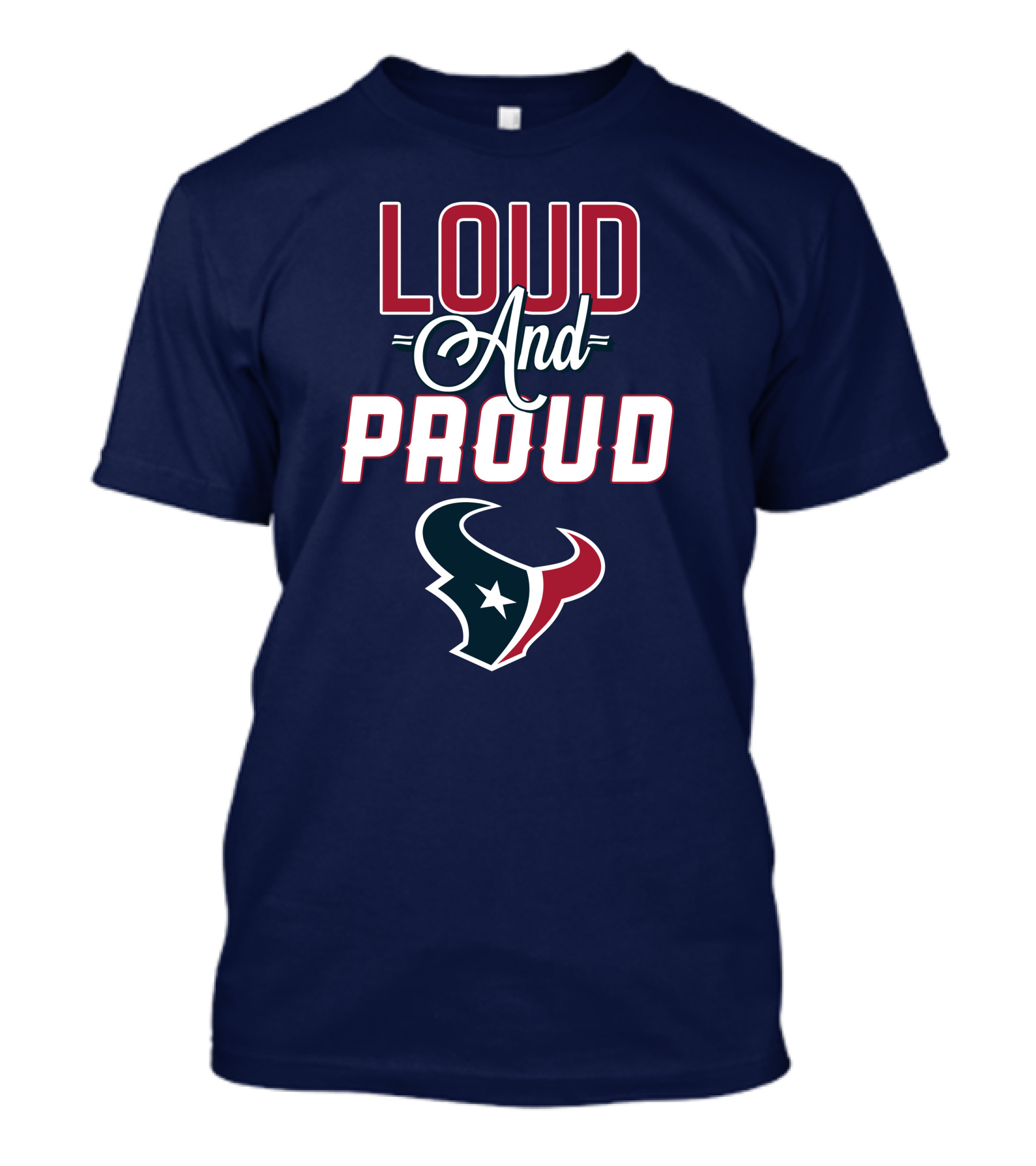 Houston Texans Loud And Proud Bulls T-Shirt