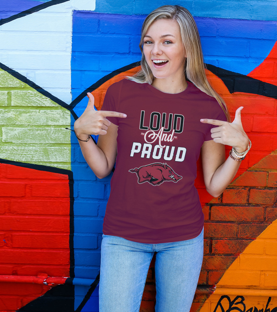Arkansas Razorbacks Loud And Proud Wild Hog T-Shirt