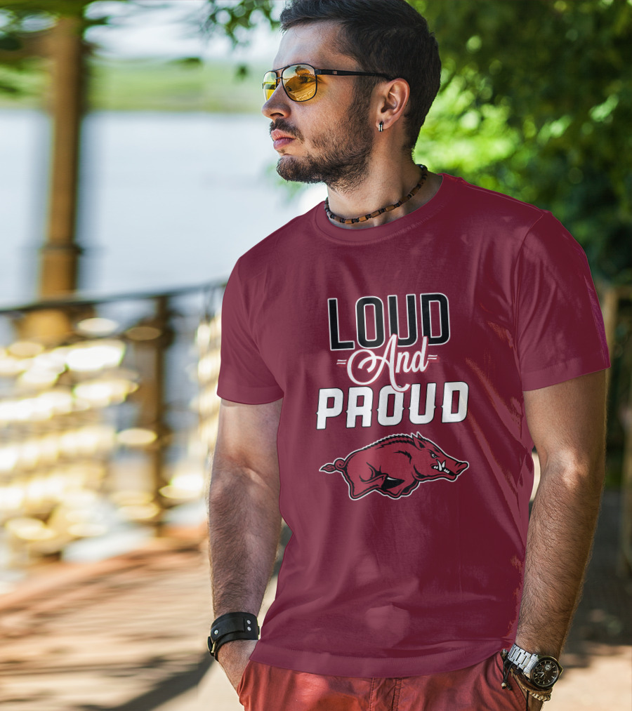 Arkansas Razorbacks Loud And Proud Wild Hog T-Shirt