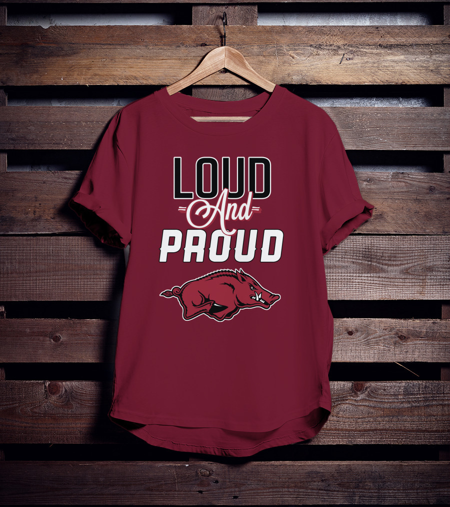 Arkansas Razorbacks Loud And Proud Wild Hog T-Shirt