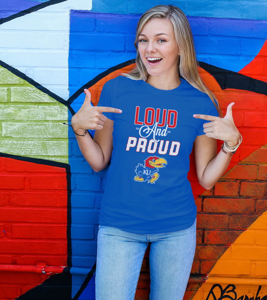 Kansas Jayhawks Loud And Proud KU Jayhawk T-Shirt