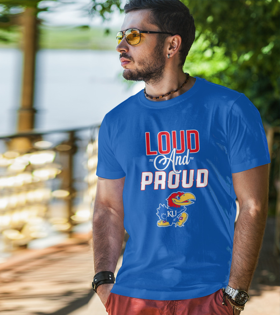 Kansas Jayhawks Loud And Proud KU Jayhawk T-Shirt