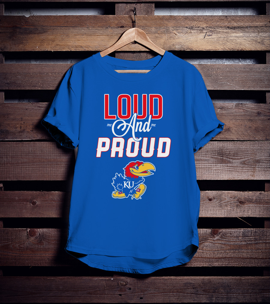 Kansas Jayhawks Loud And Proud KU Jayhawk T-Shirt
