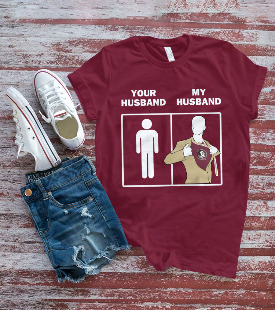 Florida State Seminoles Your Husband My Husband Superfan T-Shirt