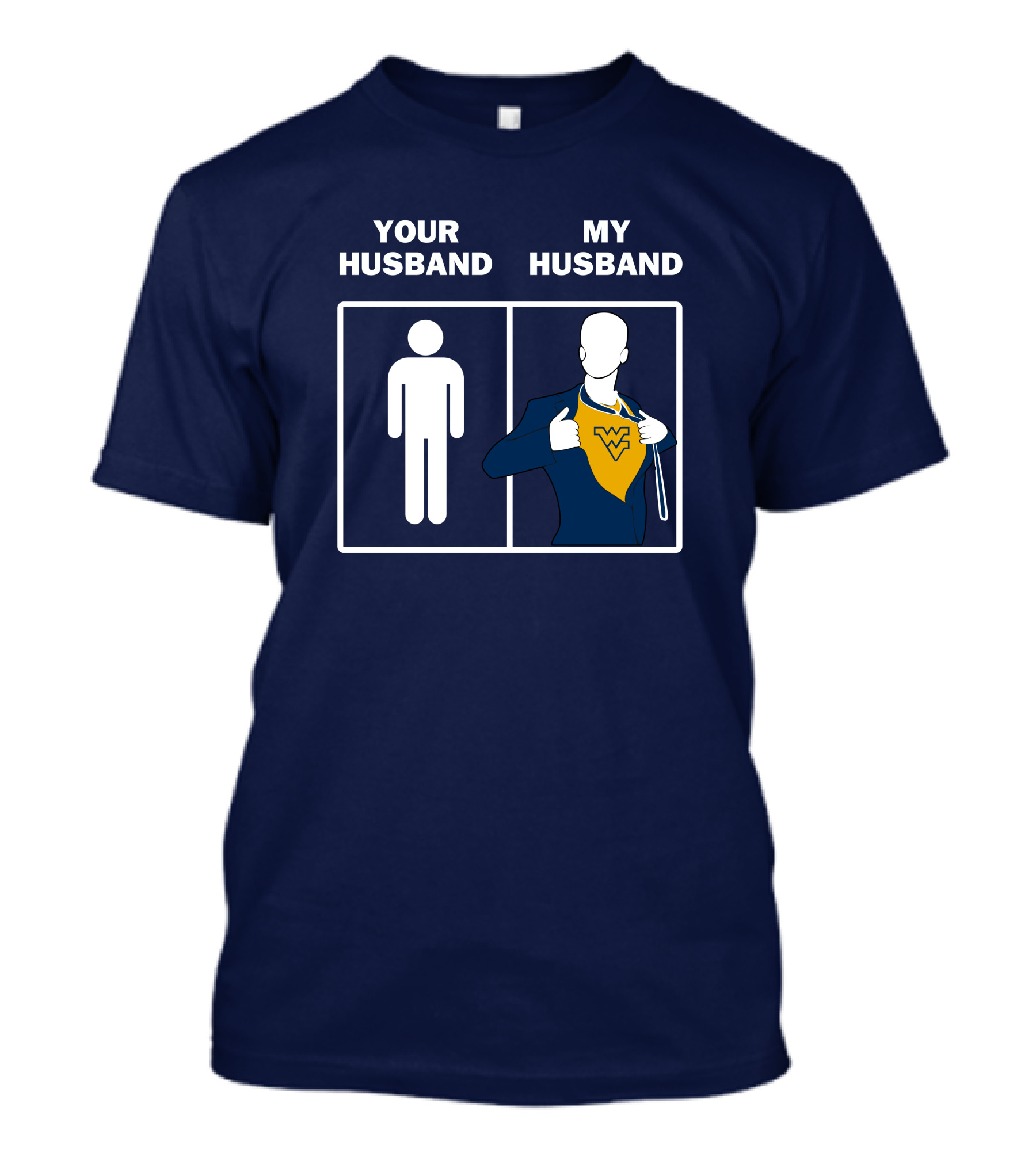 WVM Your Husband My Husband WV Logo Superman T-Shirt