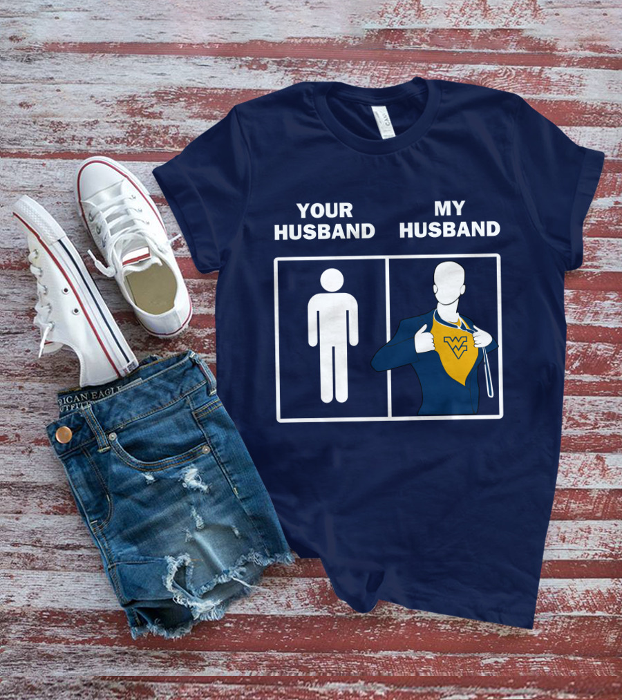 WVM Your Husband My Husband WV Logo Superman T-Shirt