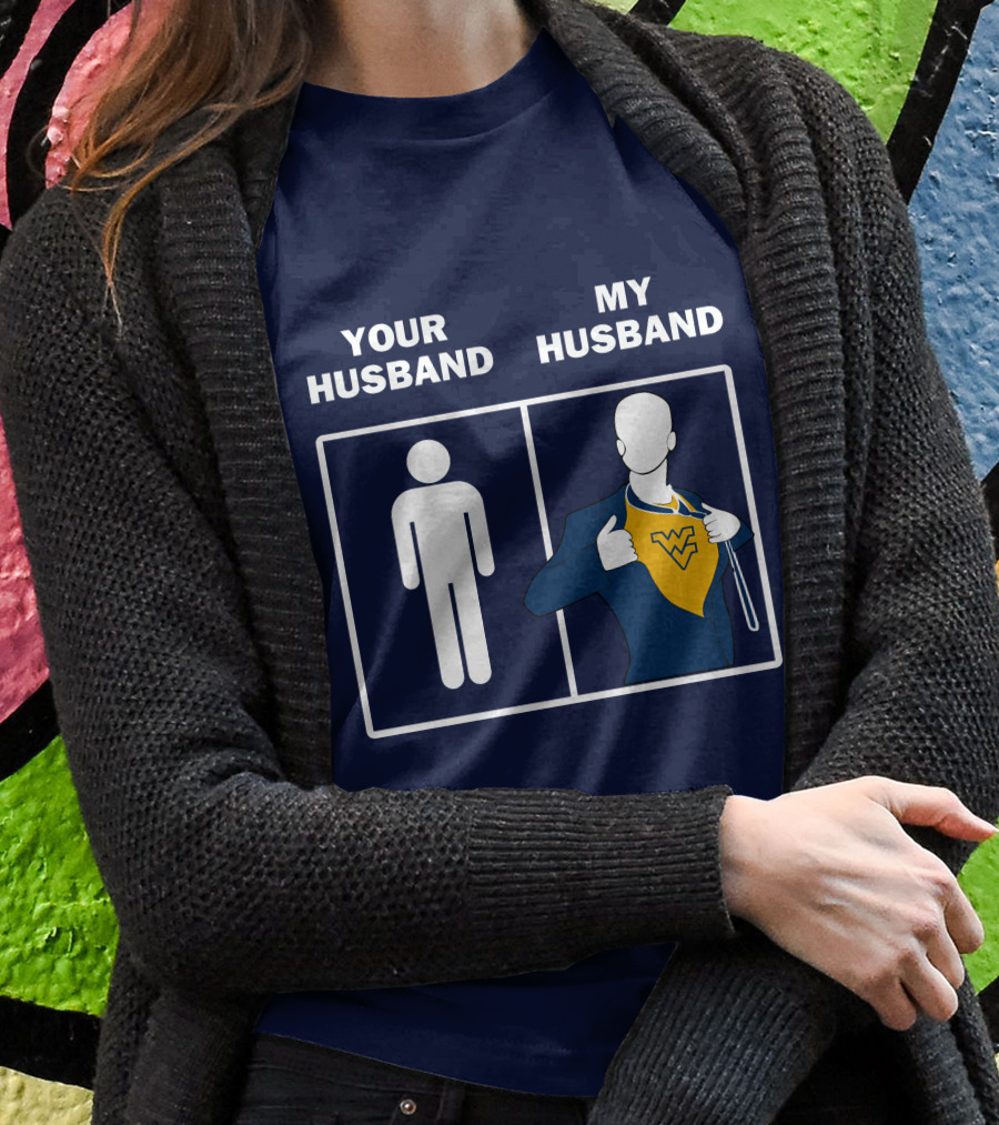 WVM Your Husband My Husband WV Logo Superman T-Shirt