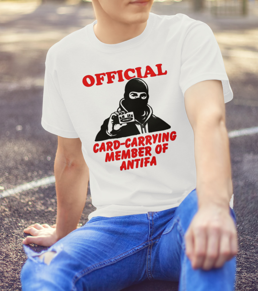 Official Card-Carrying Member Of Antifa T-Shirt