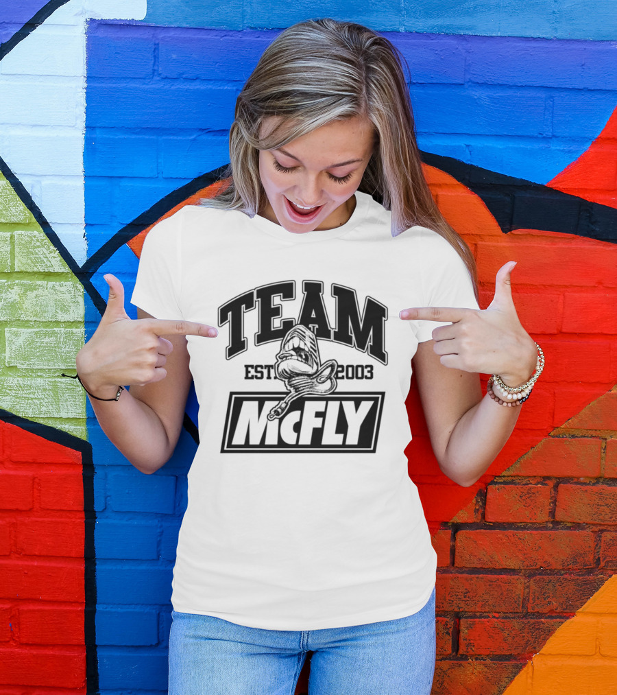 Team McFly Iconic Fist Bump Gesture T-Shirt