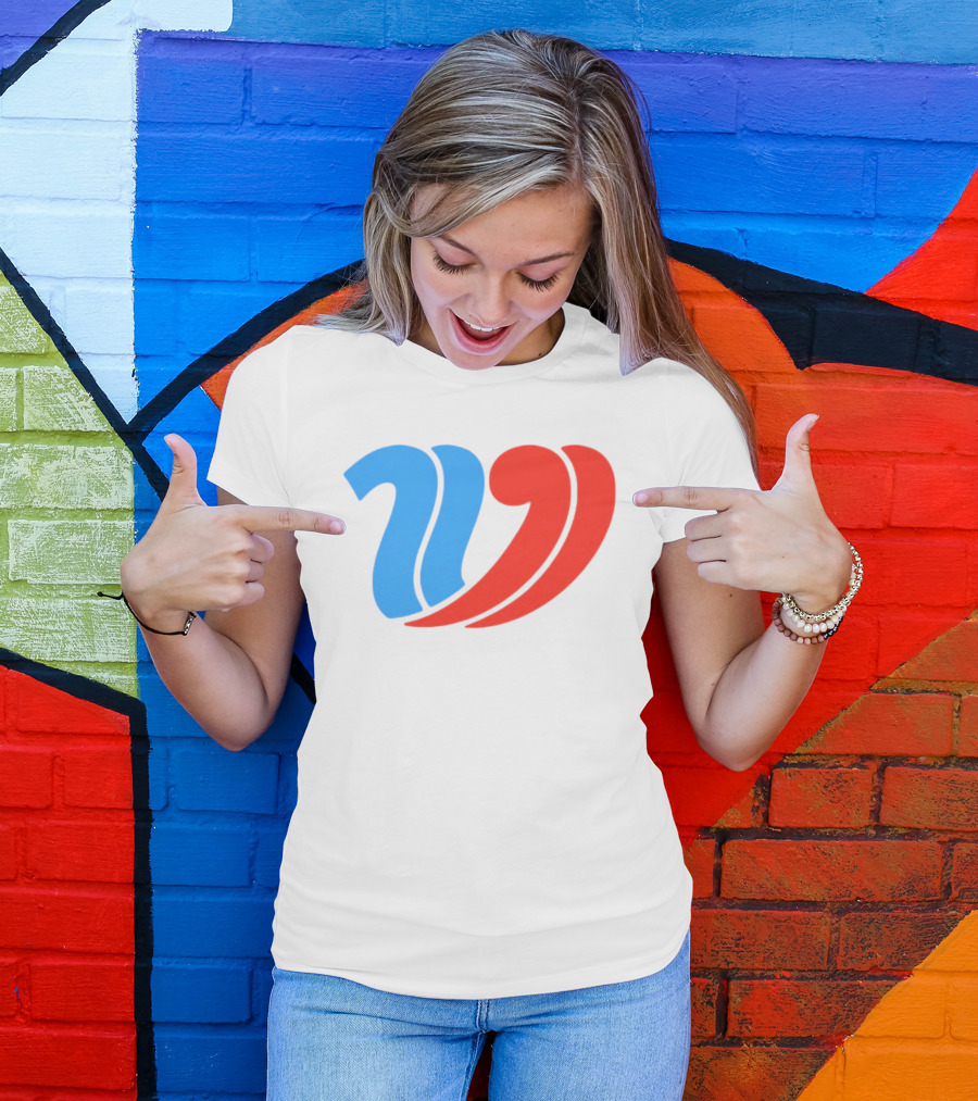 Vulfansa Blue Red Stylized W Icon T-Shirt