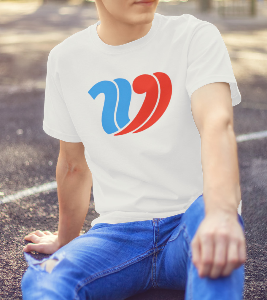Vulfansa Blue Red Stylized W Icon T-Shirt