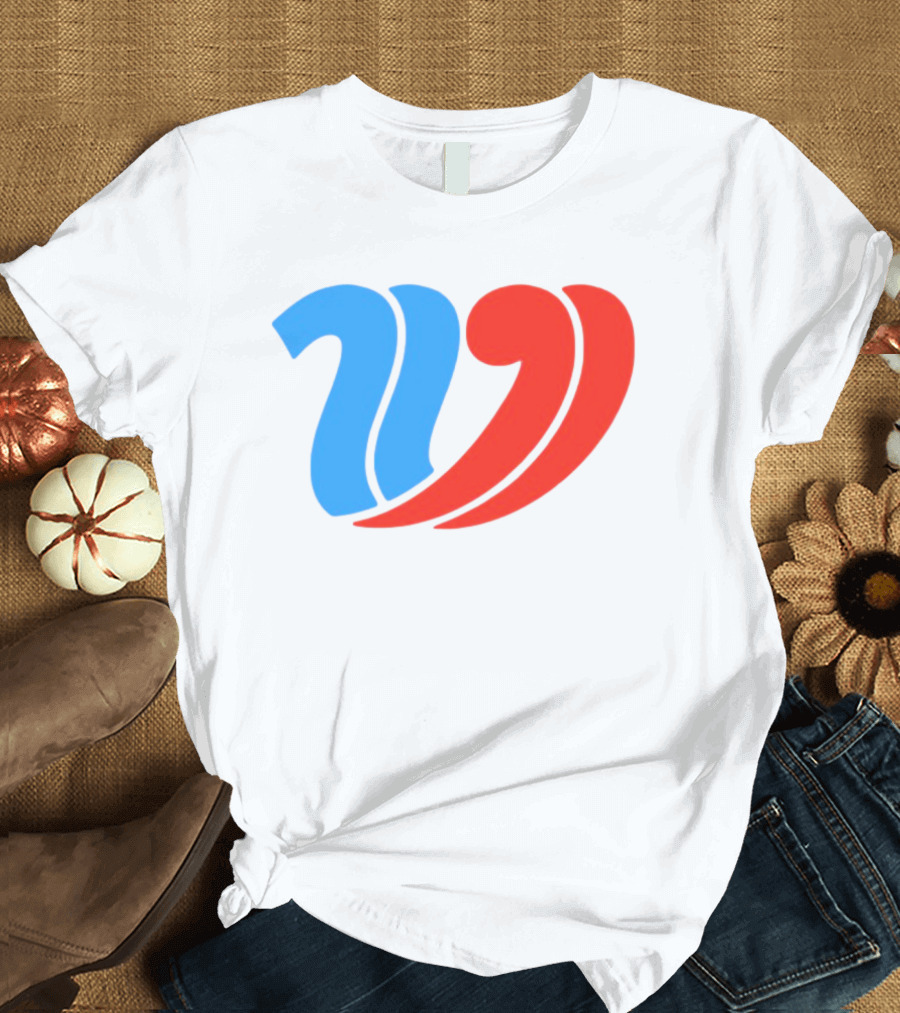 Vulfansa Blue Red Stylized W Icon T-Shirt