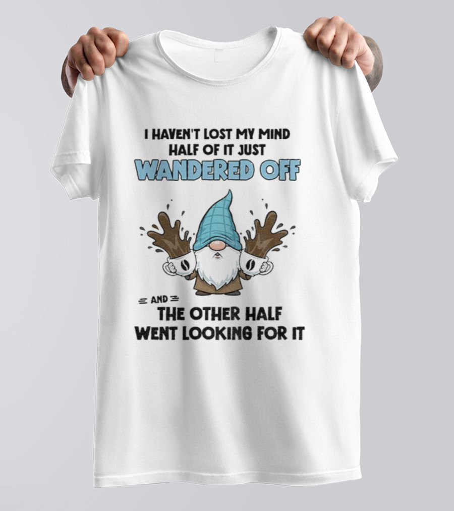 Gnome I Haven't Lost My Mind Half Of It Just Wandered Off And The Other Half Went Looking For It T-Shirt