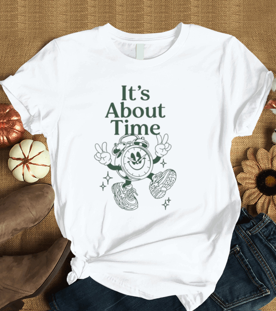 It's About Time Happy Peace Signs Sparkles T-Shirt