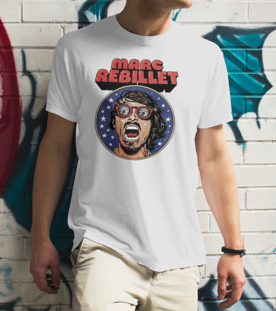 Marc Rebillet North America Tour 2025 Retro Stars Sunglasses Head T-Shirt