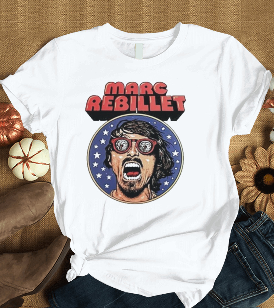 Marc Rebillet North America Tour 2025 Retro Stars Sunglasses Head T-Shirt