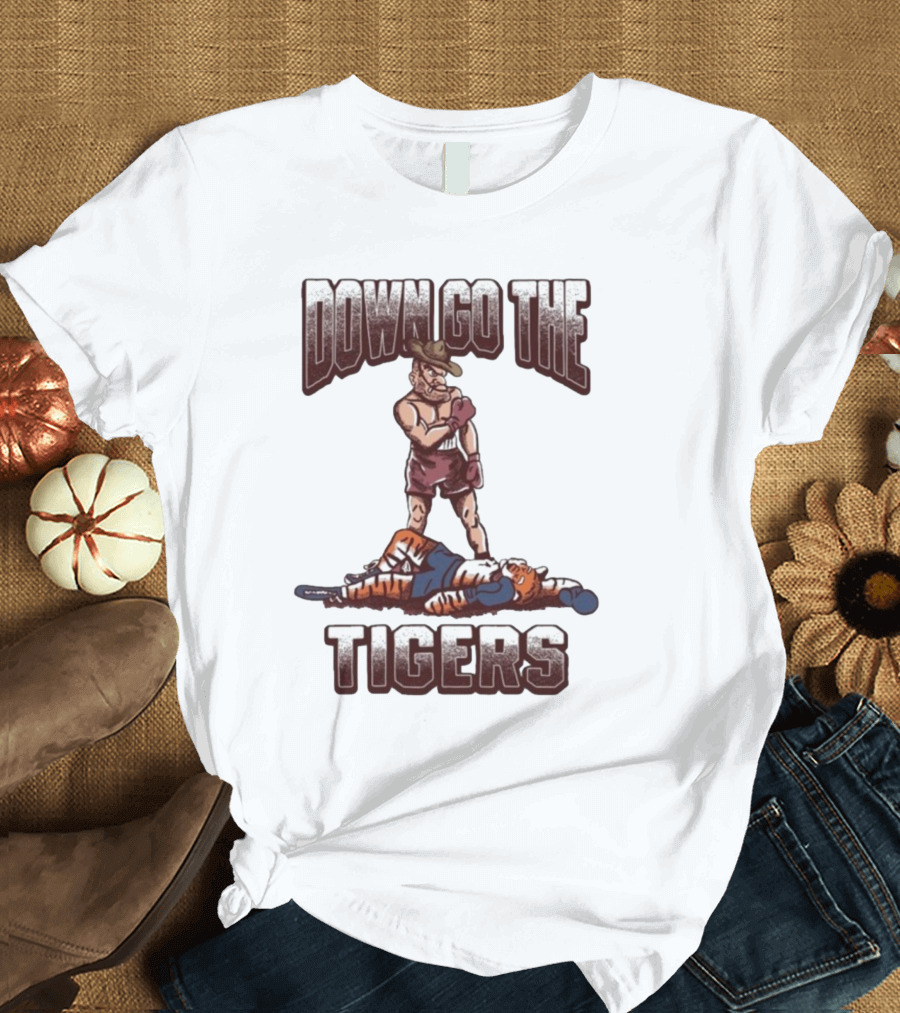 Texas A&M Aggies Down Go The Auburn Tigers 2025 T-Shirt