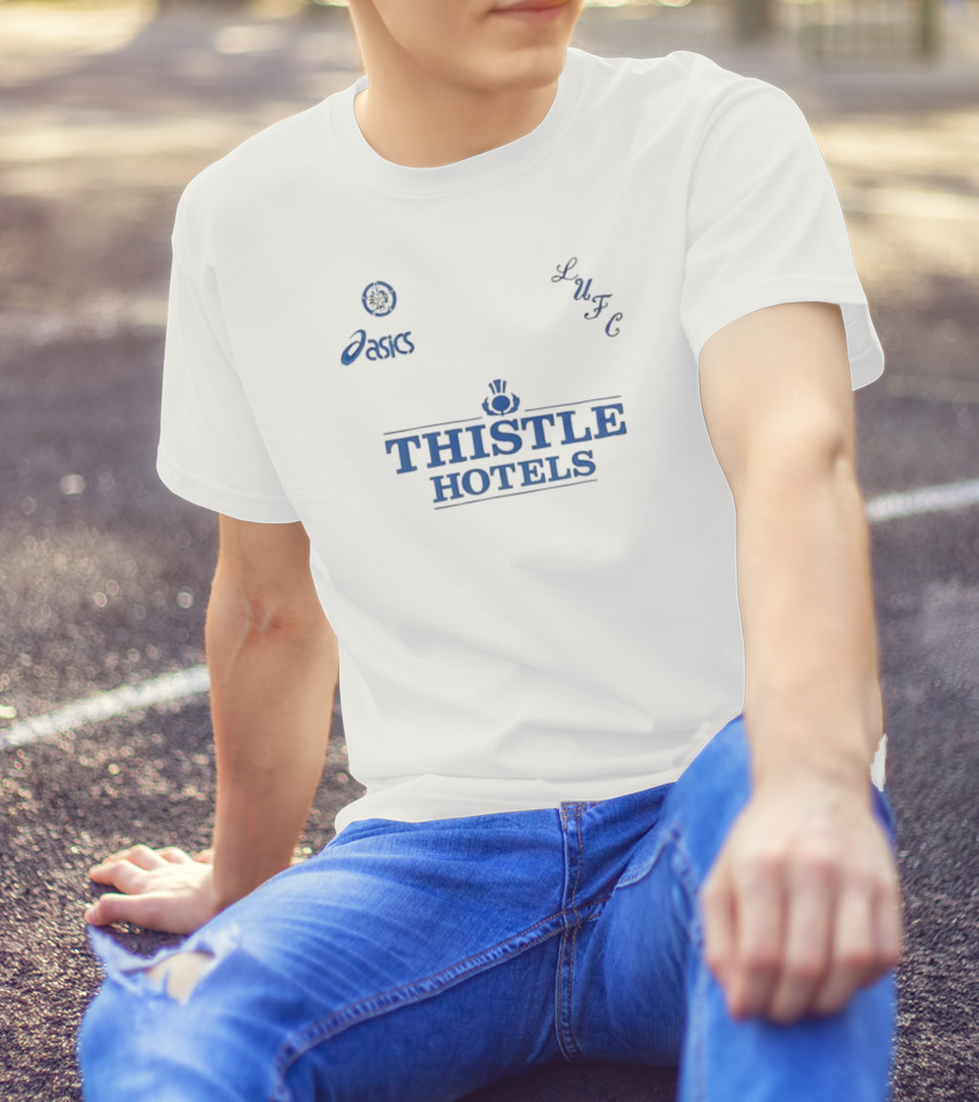 Leeds United LUFC Asics Thistle Hotels T-Shirt