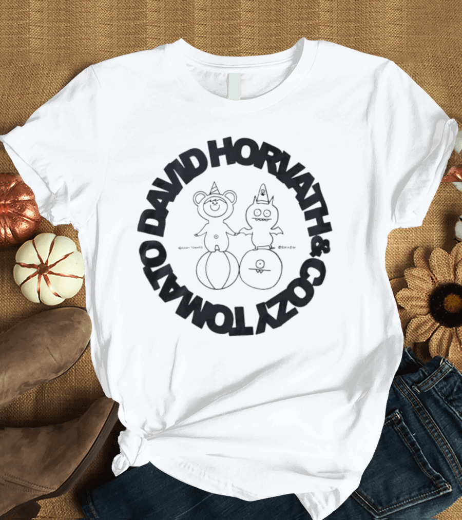 David Horvath Cozy Tomato Bear Tomato Character Design T-Shirt