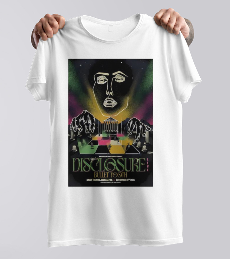 Disclosure Live Bullet Tooth September 27th 2025 Greek Theatre Berkeley CA T-Shirt