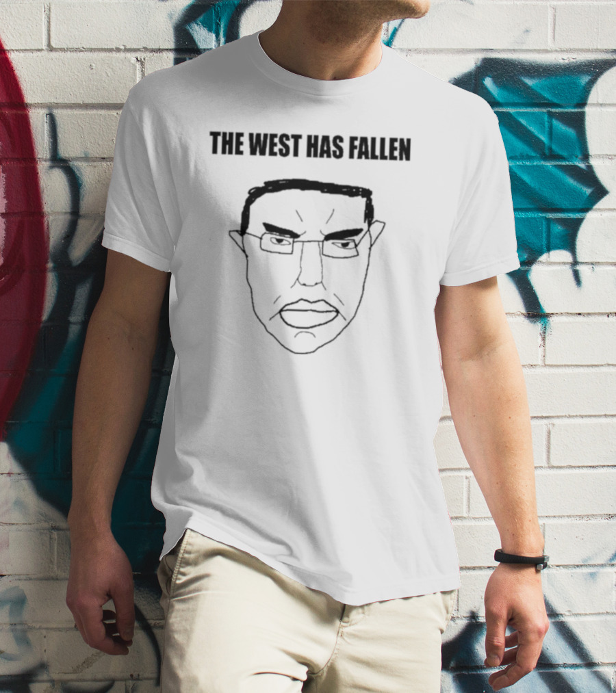 The West Has Fallen Sketch Face Outline T-Shirt