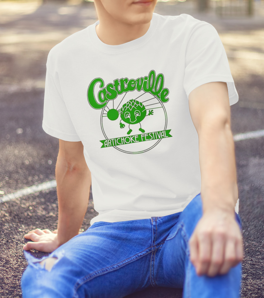 Castroville Artichoke Festival Fun Green Character T-Shirt