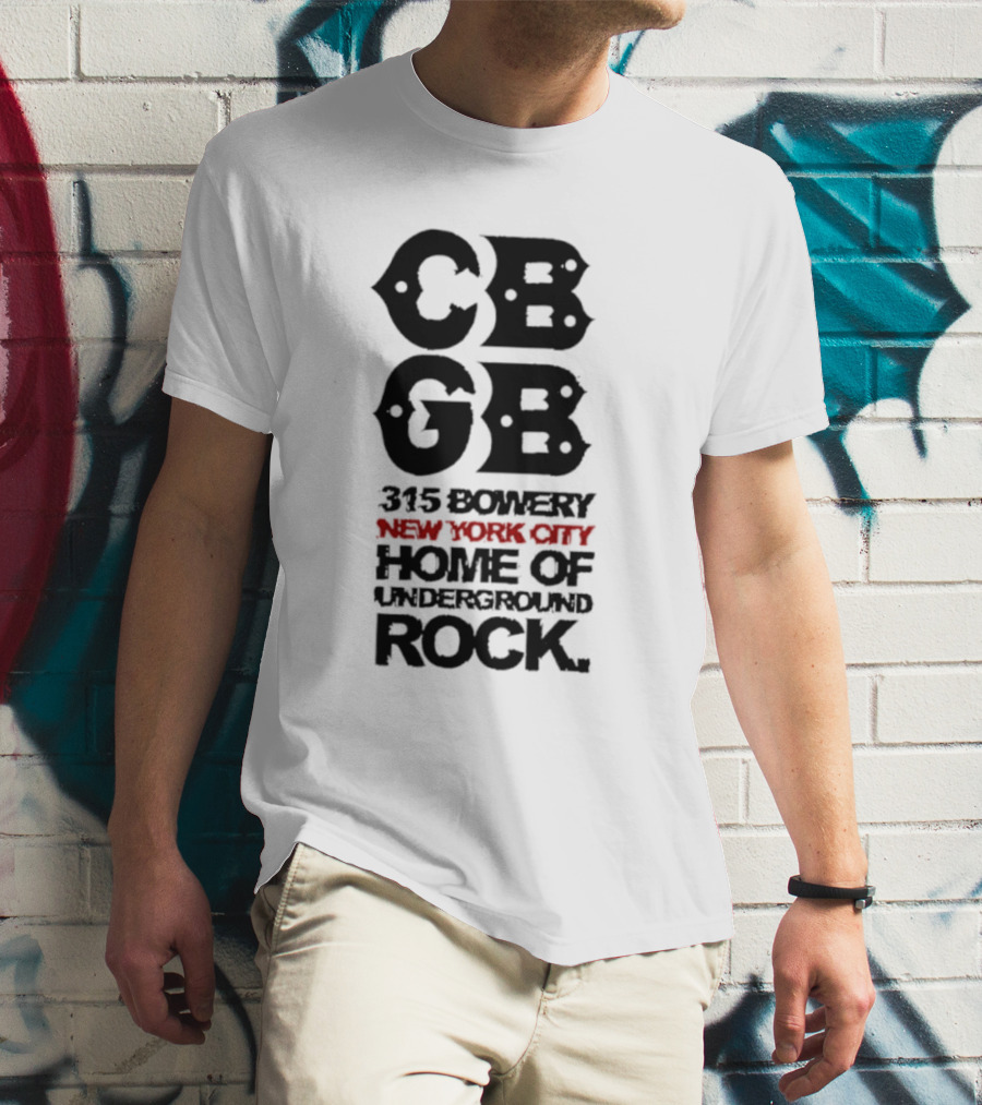 CBGB Festival 1973 New York City 315 Bowery Underground Rock T-Shirt