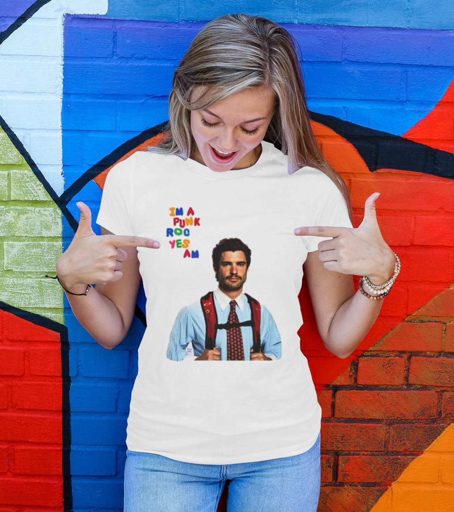 I'm A Punk Rocker Yes I Am Businessman With Backpack T-Shirt