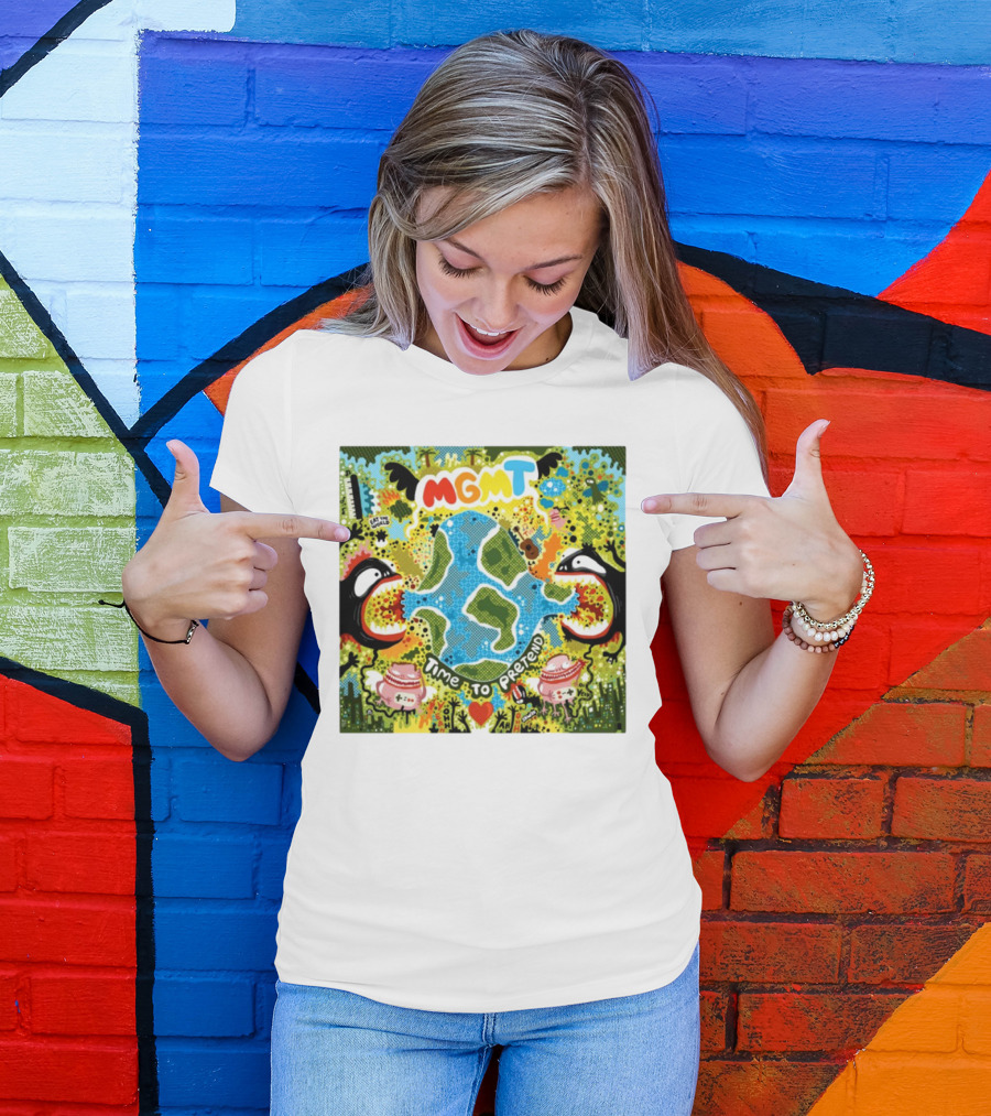 MGMT Time To Pretend EP Colorful Nature Fantasy Album Art T-Shirt
