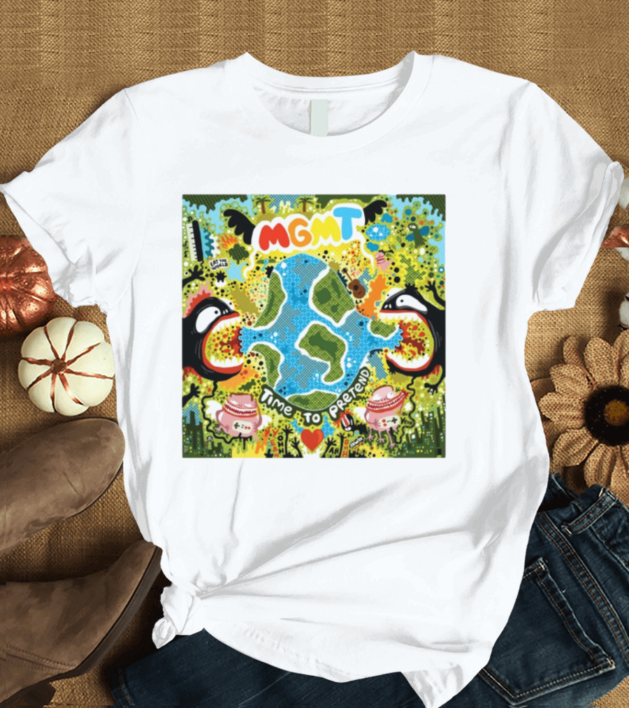 MGMT Time To Pretend EP Colorful Nature Fantasy Album Art T-Shirt