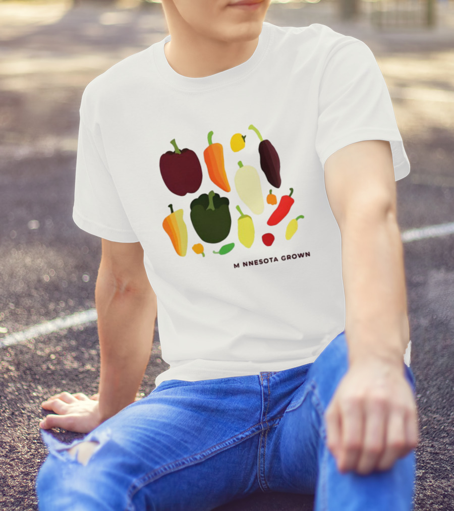 Minnesota Grown Colorful Peppers Variety T-Shirt