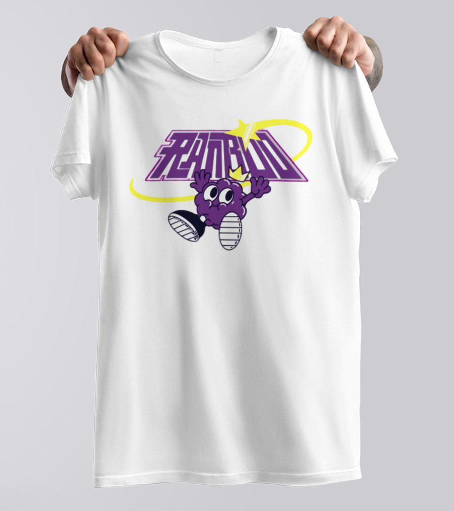 Ranboo Sneaker Crowned Purple Character With Yellow Swirl And Sneakers T-Shirt