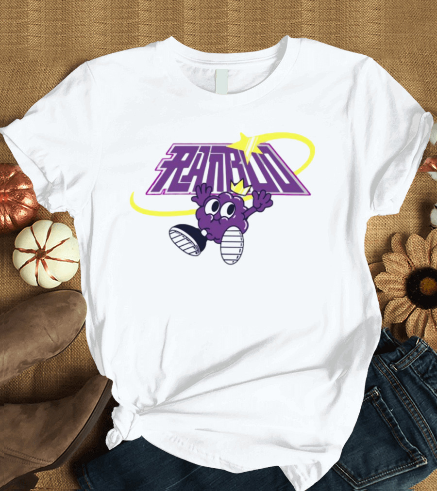 Ranboo Sneaker Crowned Purple Character With Yellow Swirl And Sneakers T-Shirt