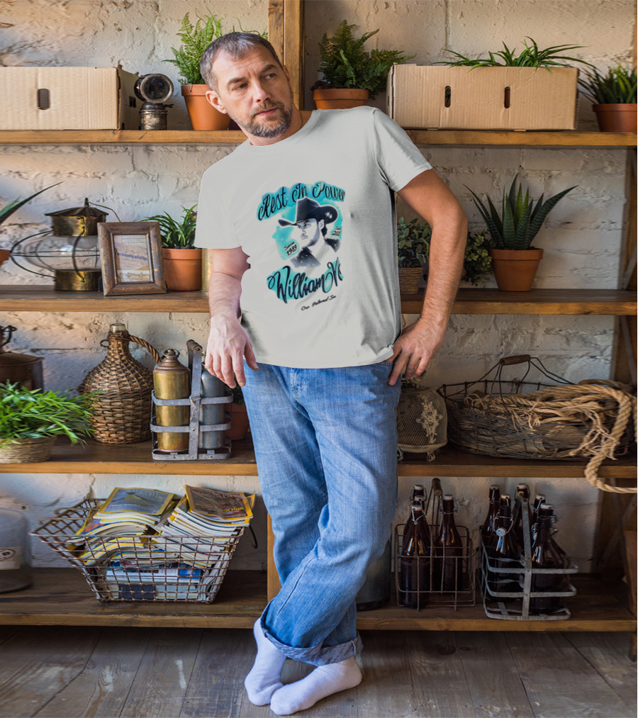 Rest In Power William Neff Sunrise 1989 Sunset 2023 Cowboy Hat Memorial T-Shirt