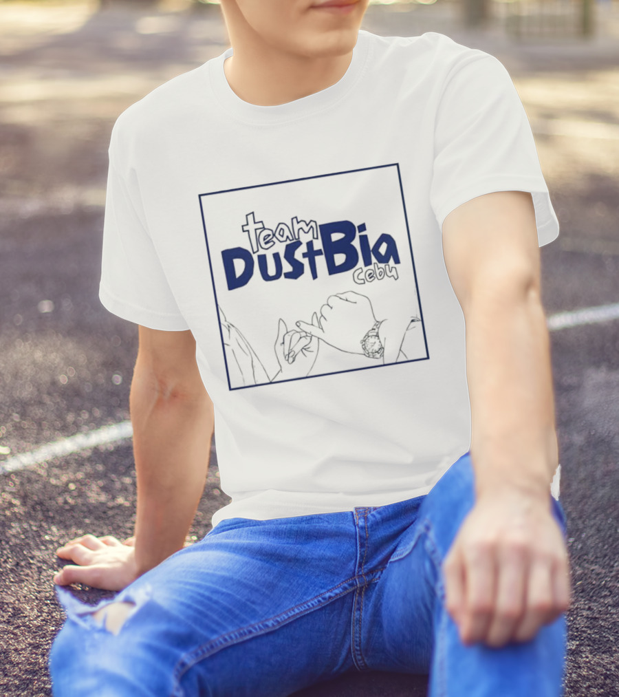 Team DustBia Cebu Hand Gesture Outline Logo T-Shirt
