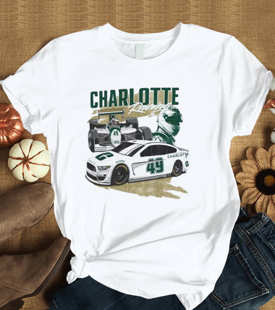 Charlotte Racing Car 49 UNC Niners Racing Team T-Shirt