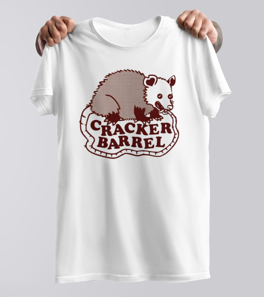 Cracker Barrel Possum Vintage Style Logo T-Shirt