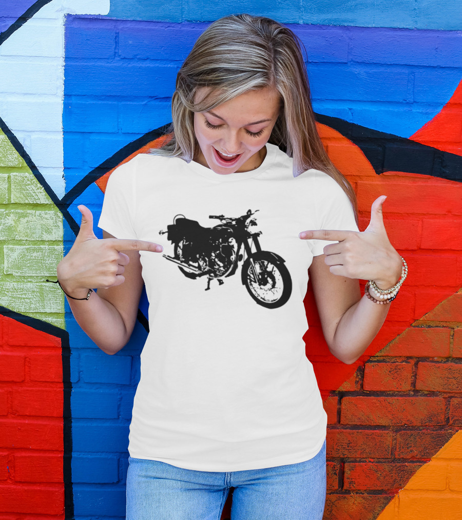 Bacon Hair Riding Motorcycle Fun Adventure T-Shirt