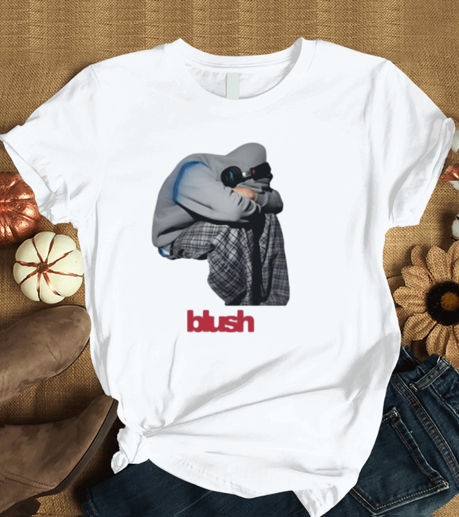 Blush Headphones Plaid Pants Mood T-Shirt