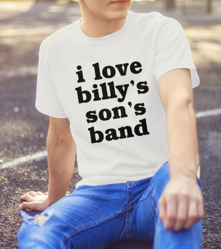 I Love Billy's Son's Band Retro Style Music Enthusiasts T-Shirt