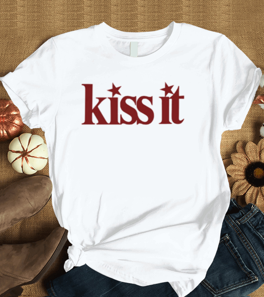 Renee Rapp Kiss It Starry Red Text T-Shirt
