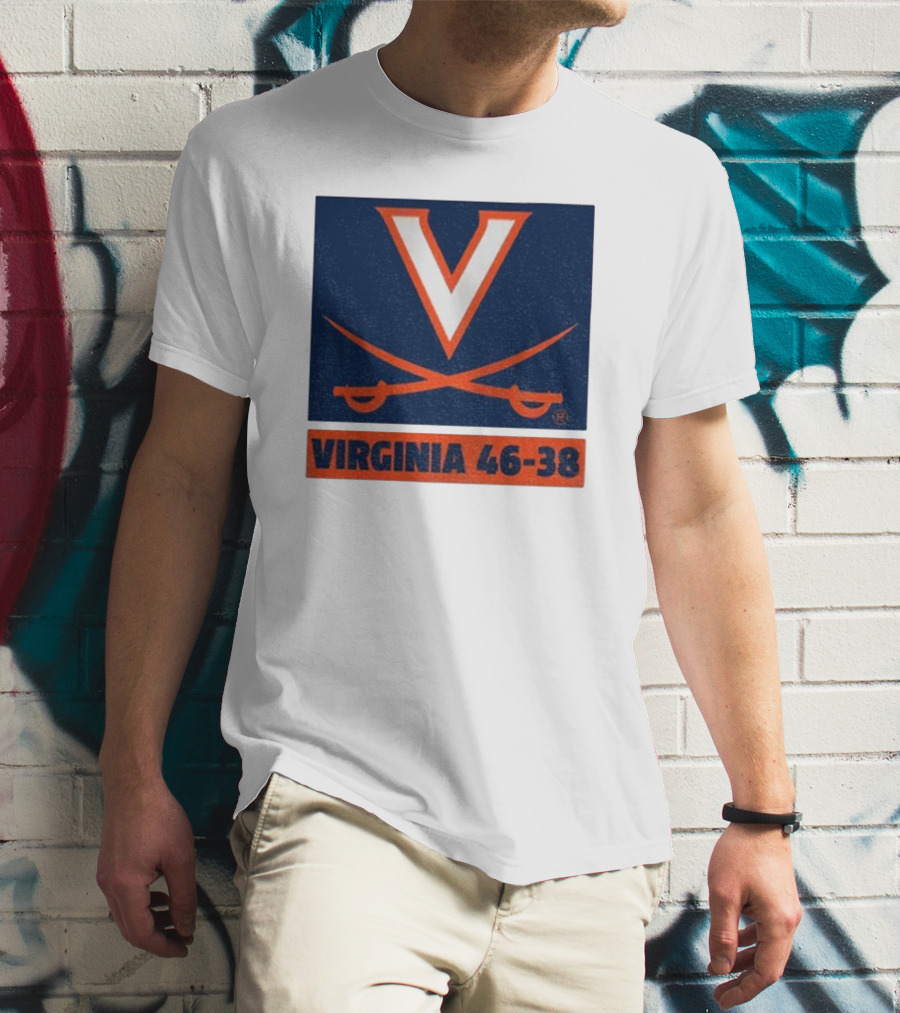 UVA Cavaliers Victory Hoos Did It Again Virginia 46-38 T-Shirt