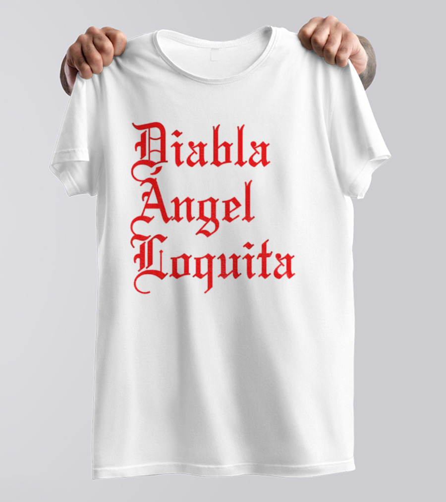 Bad Bunny Diabla Angel Loquita Valentine's Day T-Shirt