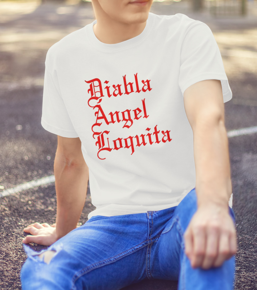 Bad Bunny Diabla Angel Loquita Valentine's Day T-Shirt