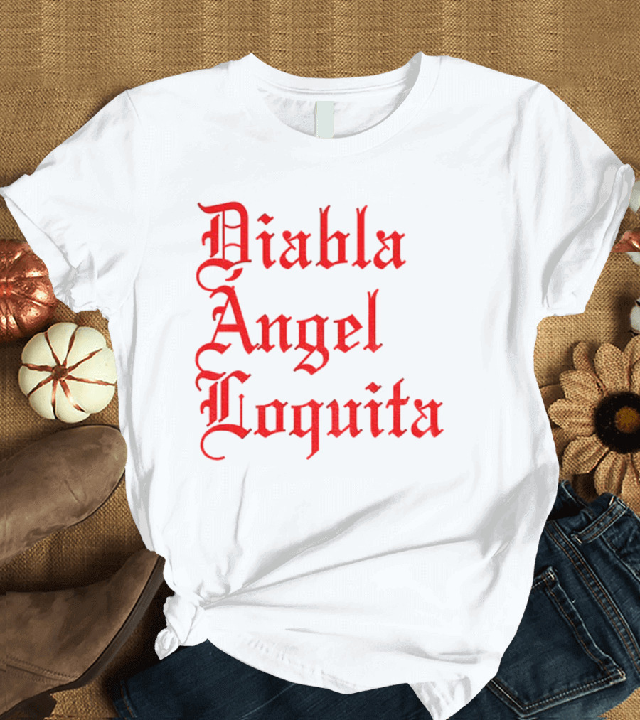 Bad Bunny Diabla Angel Loquita Valentine's Day T-Shirt
