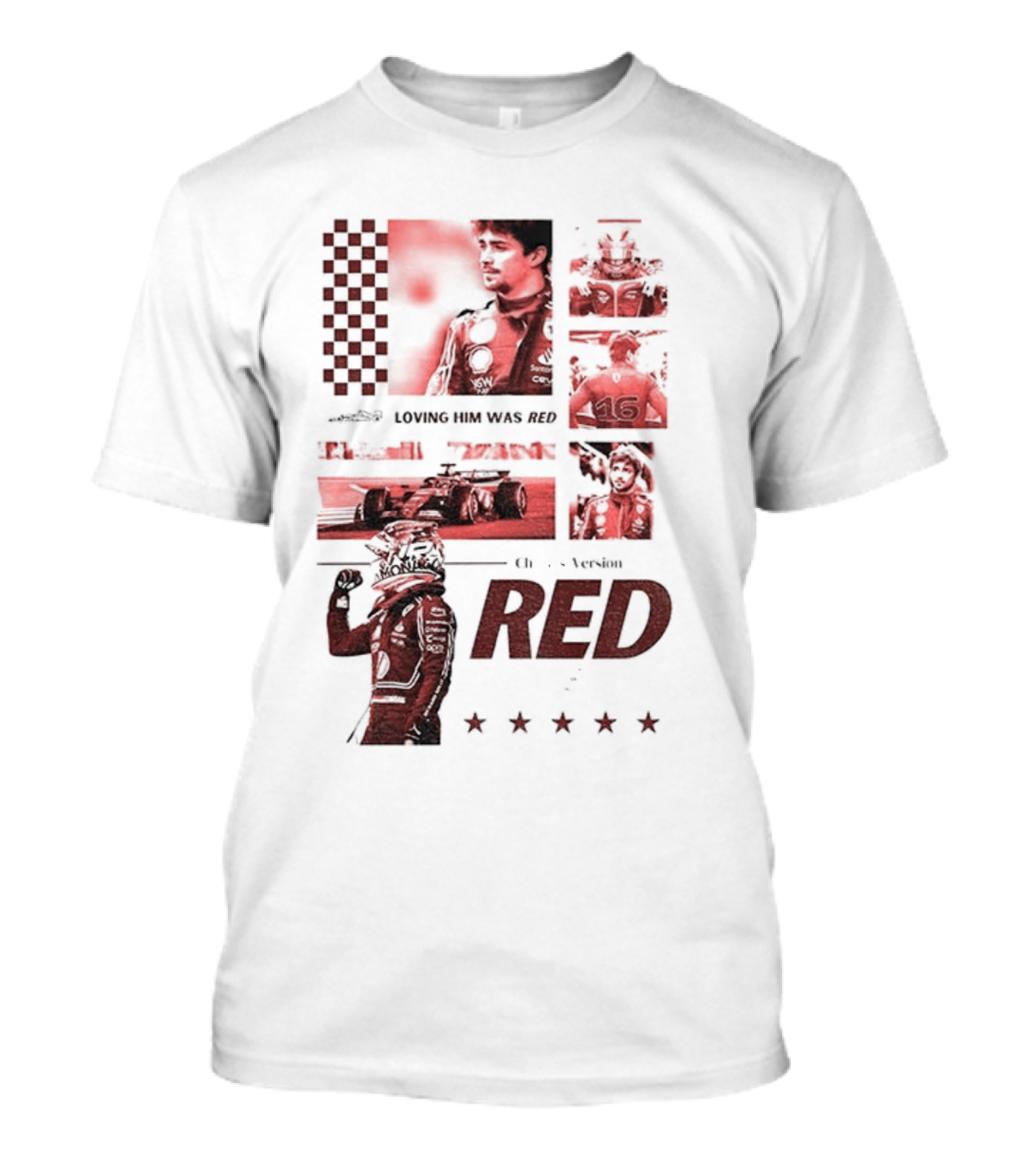 Charles Leclerc Ferrari Racing Formula 1 Fan Motorsport Loving Him Was Red T-Shirt