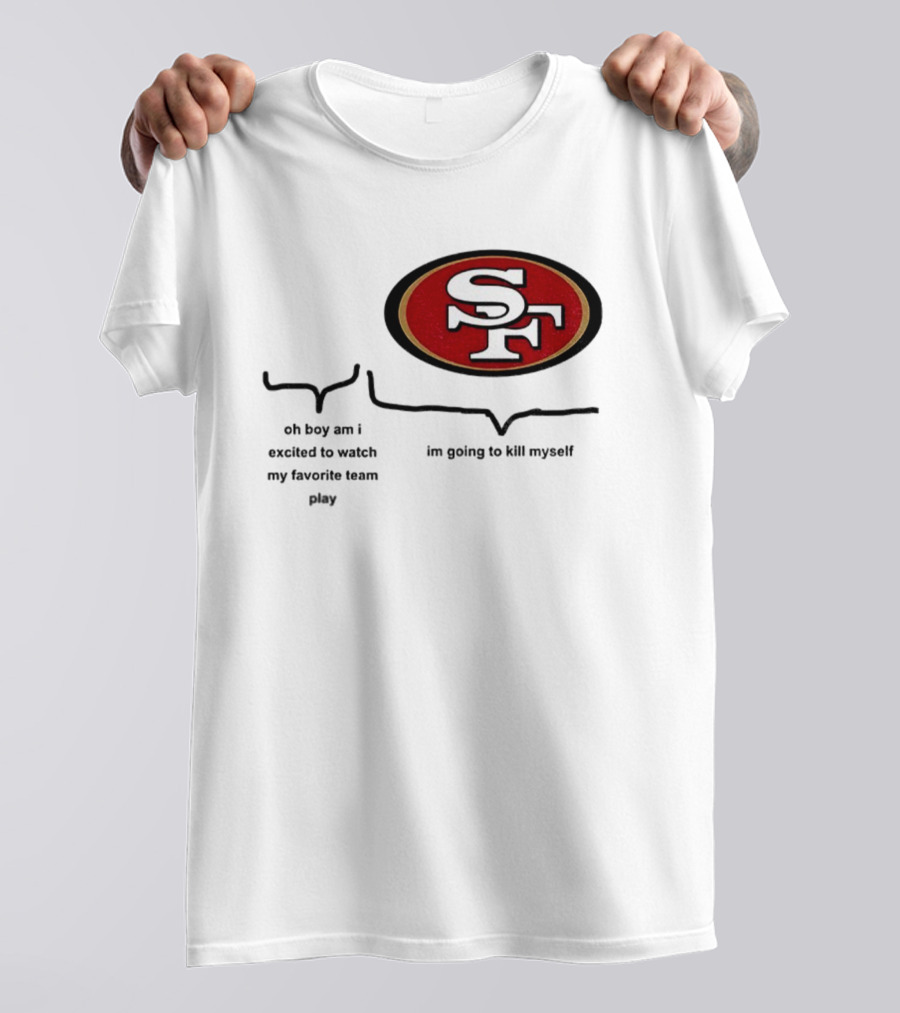 San Francisco 49ers NFL Football SF Oval Enthusiast Excitement T-Shirt